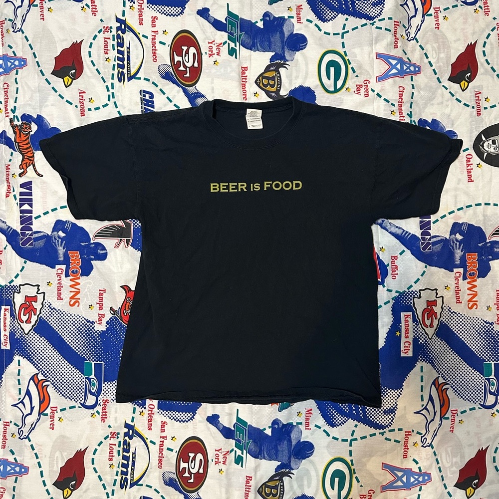 Vintage Beer is Food Des Moines Iowa Brewing Funny Heavy T Shirt